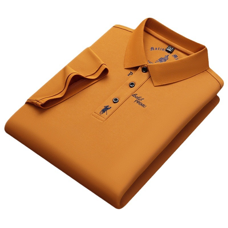Kenoma Polo Kuerzärm 2024 Summer Nei Liicht Business Seid Kotteng Männer Moud Gestickt T-Shirt_voghion.com