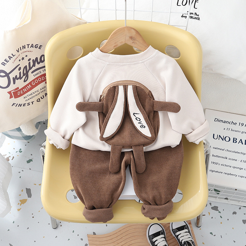 Vauvan asu pojille tytöille 2024 uuden tyylin lasten kevät ja tyylikkäät päällysvaatteet syksyn urheilu kaksiosainen setti_voghion.com