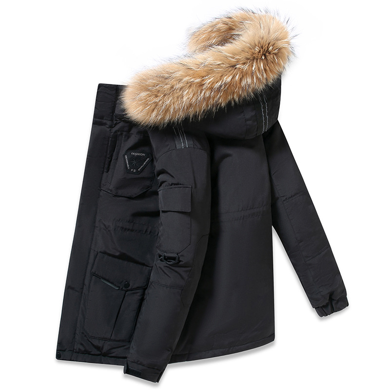 Herrenbekleidung Ausverkauf im gleichen Stil wie Laufjacken für Herren aus Seide und Baumwolle für Damen, mittellange Winterjacke, neues, lockeres Paar_voghion.com