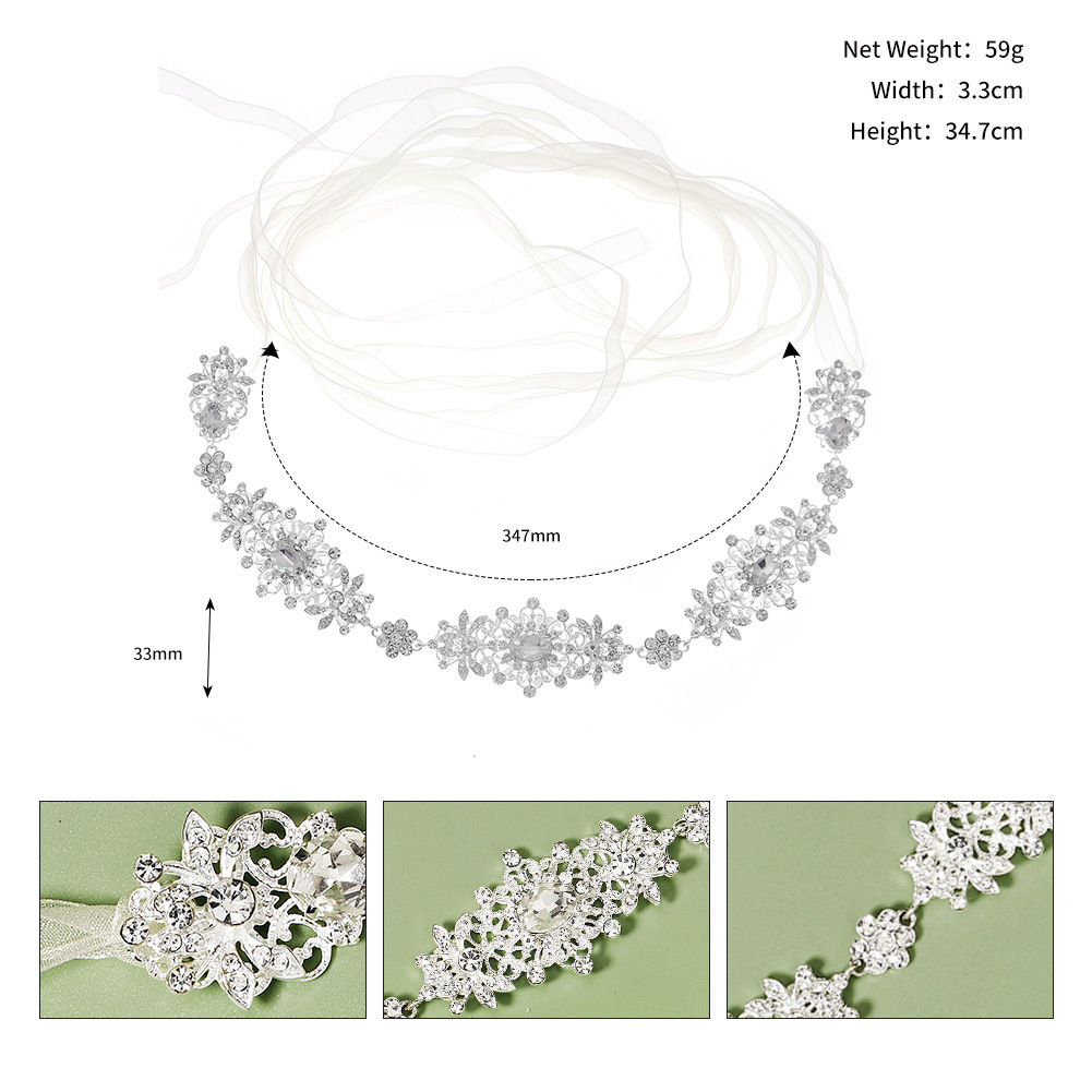 Retro Diamond Waist Chain Women's European And American French Style Bride Wedding Decoration Metal Chain Rhinestone Wedding Belt