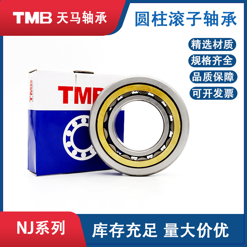 单挡边圆柱滚子轴承NJ219E机床主轴振动筛轴承NJ219EM天马TMB轴承