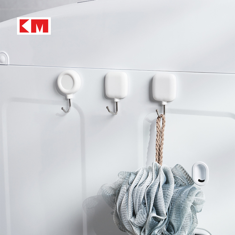 KM 519 refrigerator magnet hook magnetic punch-free strong hook kitchen hook small hook storage round