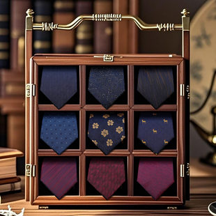 Men's tie, fashionable silk gift box, light luxury style