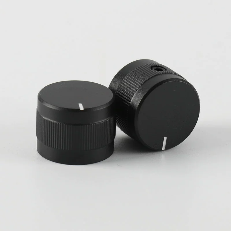 Крышка ручки потенциометра 20x15 черная пластиковая ручка усилитель мощности звуковая ручка внутреннее отверстие цветок вал 6 мм
