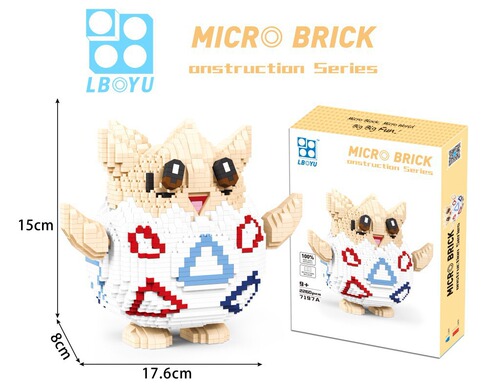 BOYU creative educational diamond micro-assembly plug-in educational leisure building blocks 7195A-7198A cartoon series