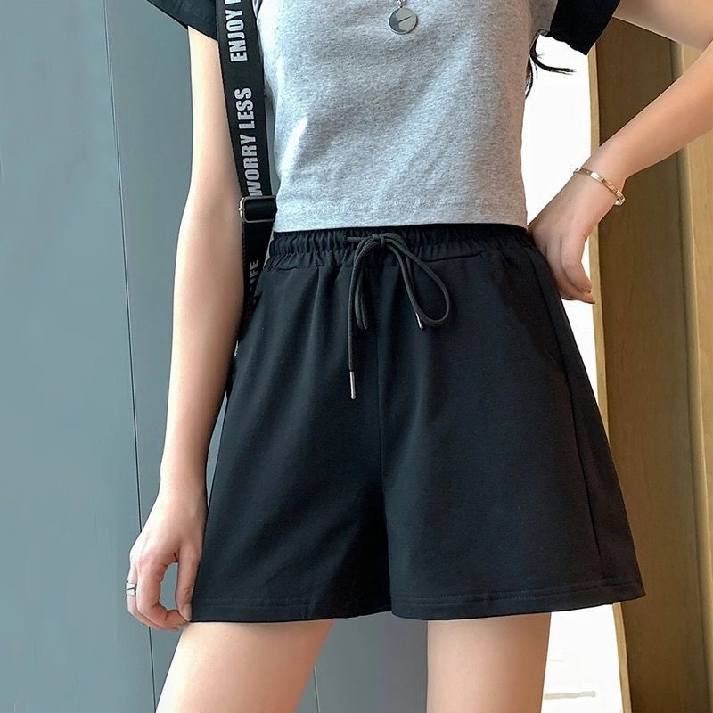 Women's Holiday Simple Style Solid Color Shorts Sweatpants display picture 3