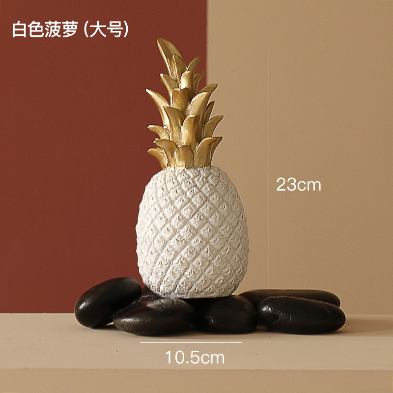 北欧 INS クリエイティブゴールデンパイナップル装飾品リビングルームテレビキャビネットデスクトップ装飾ホームアクセサリー寝室の家具