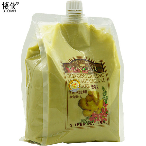 Nutritious massage cream with ginger for scalp