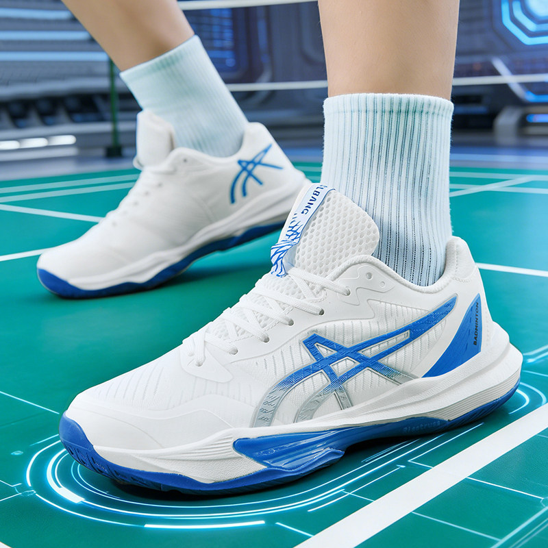 Professional badminton shoes for teenagers, men's carbon plate wear-resistant non-slip table tennis shoes, sports student tennis and volleyball training shoes