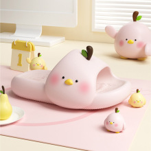 卡通鸭梨凉拖鞋女夏季新款居家室内浴室洗澡防滑可爱eva拖鞋外穿
