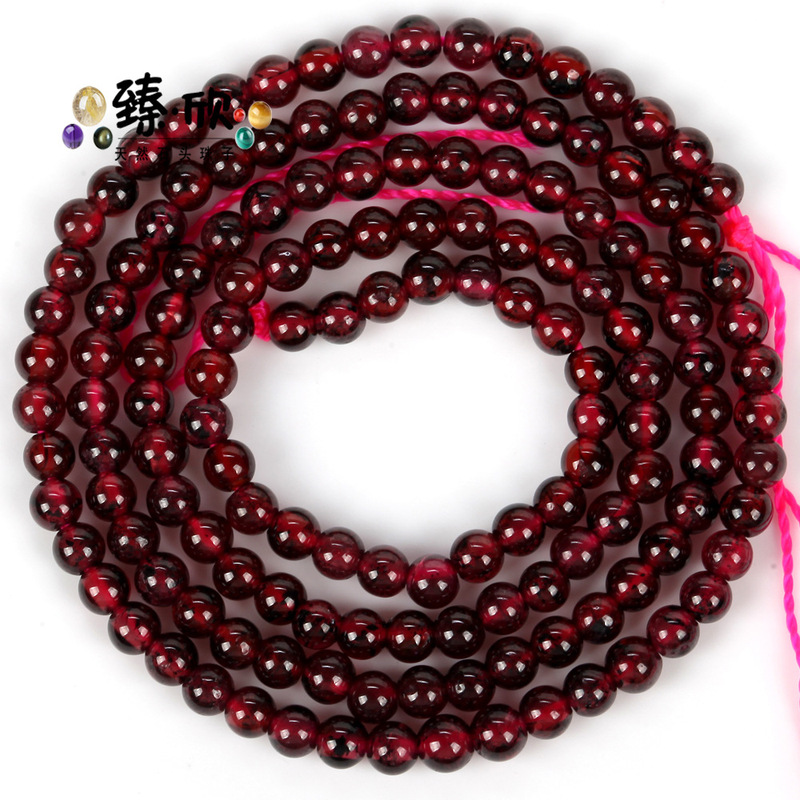 2mm3mm天然石小丸珠紫晶虎眼瑪瑙碧璽水晶散珠diyアクセサリー部品卸売り|undefined