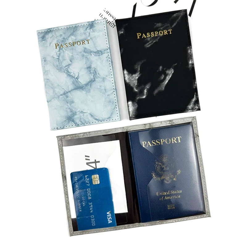 В наличии защитная обложка для паспорта трансграничная позолоченная Обложка для паспорта с краевой сумкой для паспорта