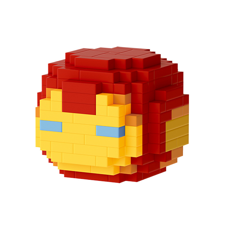 Macenham iron man capitán america spider-man cartoon pequeña partícula bloques de construcción adornos de juguete al por mayor transfronteriza