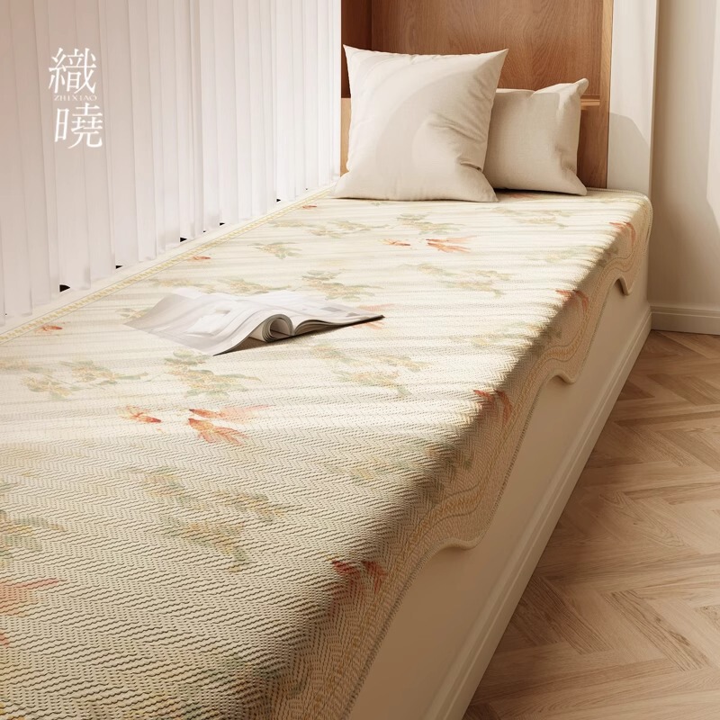 New Chinese Style Universal Bay Window Mat for All Seasons, Window Sill Mat with Hanging Edge, Light Luxury and High-End Bedroom Balcony Mat, Special-Shaped Cushion
