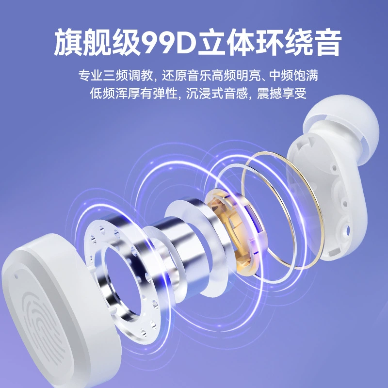 Личная модель BY18 полупрозрачная беспроводная гарнитура Bluetooth, встроенные наушники-вкладыши, мини-спортивная, внешняя торговля, Doukouai, оптовый цифровой дисплей