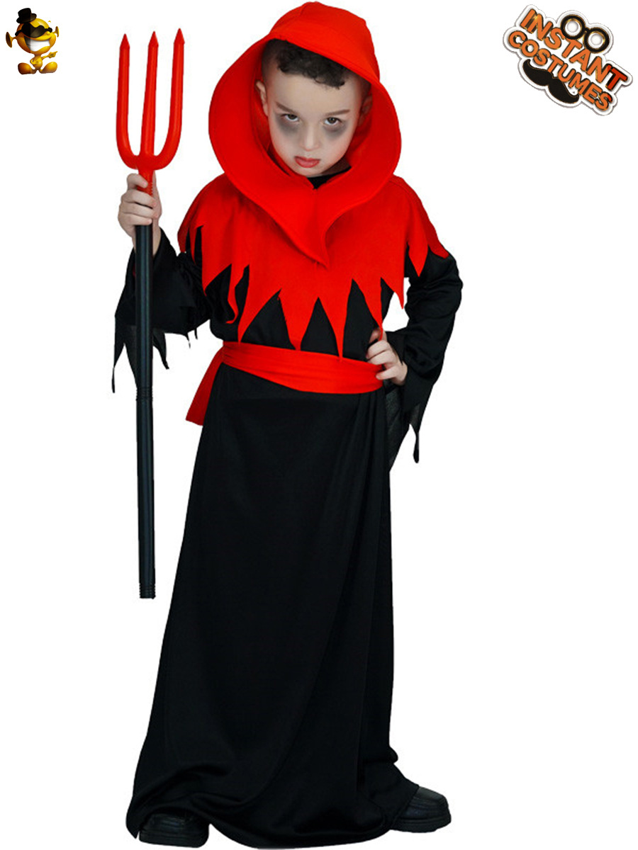 Disfraz de Halloween hombres niños Niño Rojo diablo partido etapa rendimiento traje Cosplay