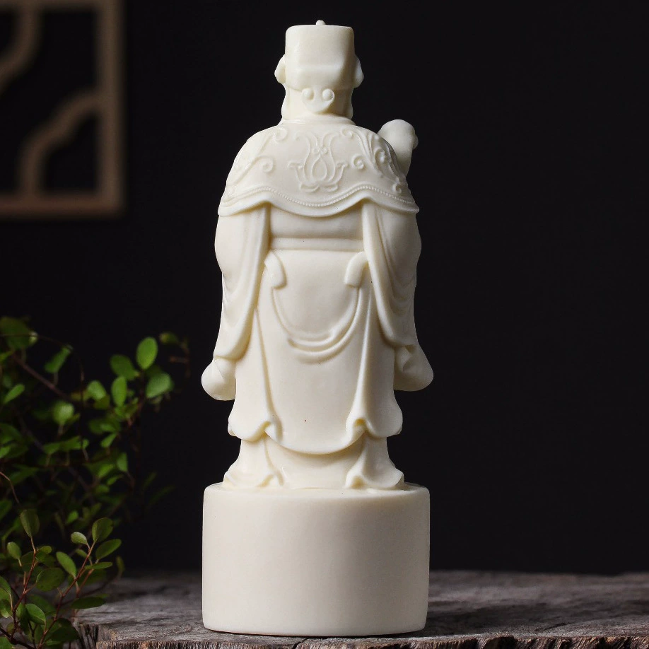 Ivory Fruit Treasure God of Wealth Ornament Home Decoration God of Wealth to God Statue Crafts Opening Gift Retro Car Arrangement