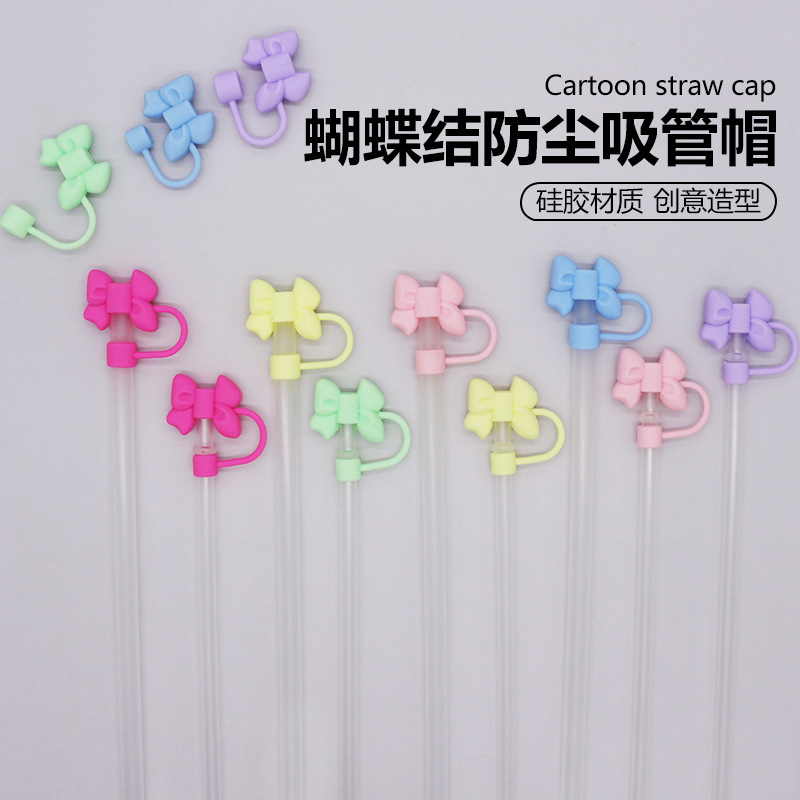 Silicona 7-10mm tapa de pajita de lazo stanley transfronterizo tapa de pajita tapón de polvo para uso de reciclaje tapa de pajita