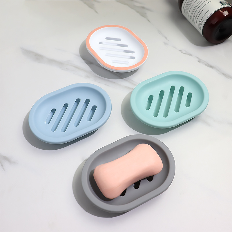 Directo de fábrica creativo japonés viaje portátil caja de jabón de drenaje de doble capa de jabón de plástico PP caja de jabón