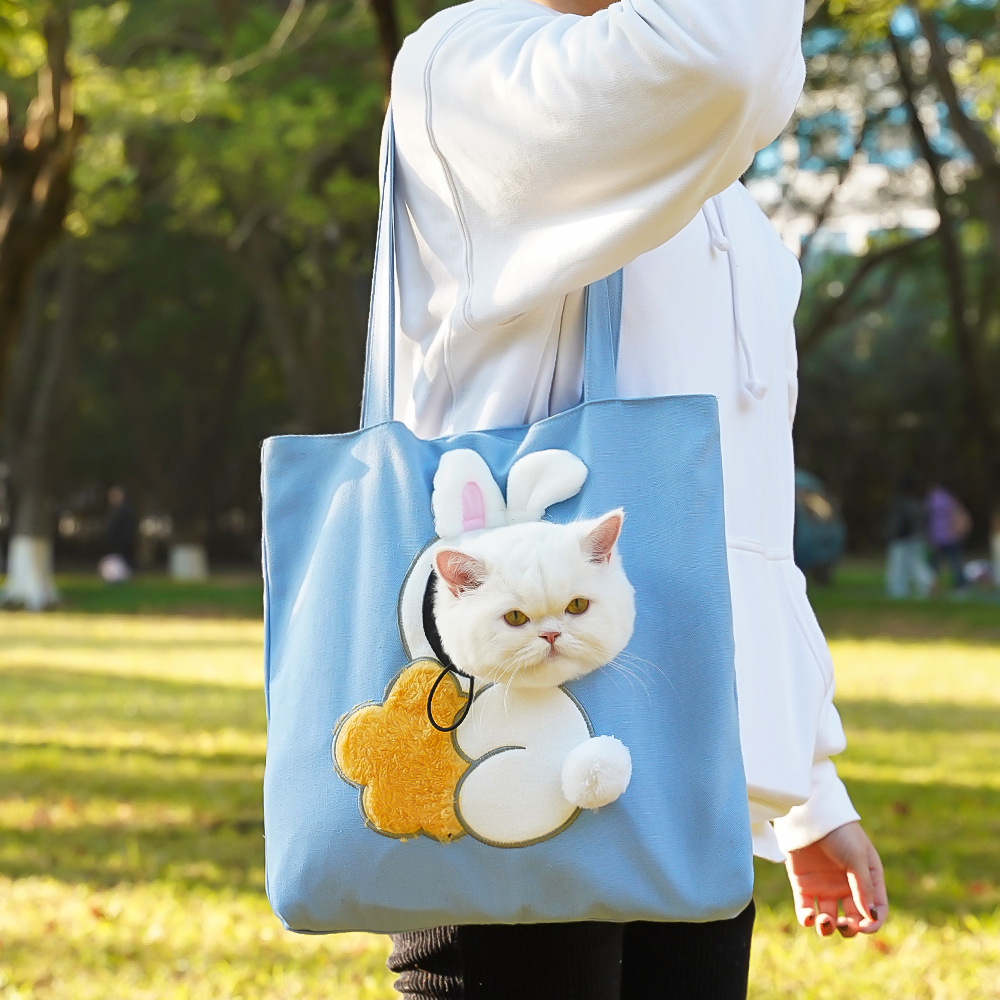 Mascotas para gatos bolsas de viaje al por mayor bolsas para perros y gatos bolsas de mano para perros pequeños salientes bolsas de hombro para perros