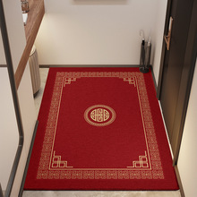 新中式高端入户门地毯垫玄关防滑脚垫家用进门蹭土垫家用地毯