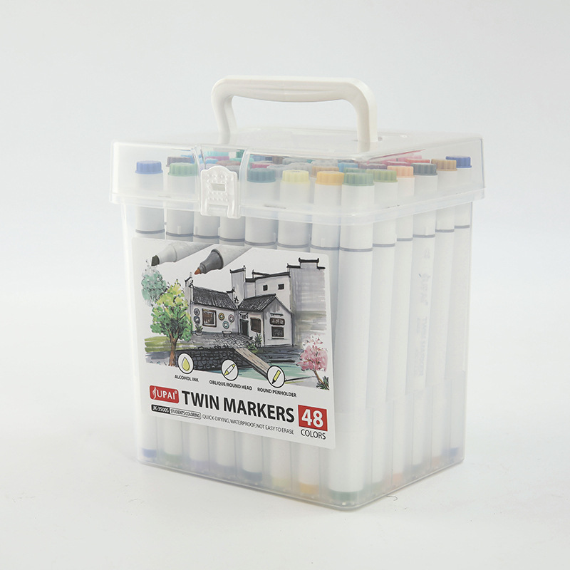 Marcador transfronterizo 80 traje de color pintura de doble cabeza marcador de color pincel de pintura a base de agua recomendar pluma de graffiti de arte