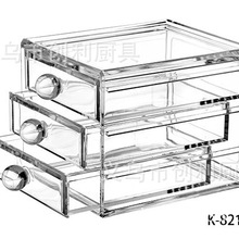 M-8210小号首饰盒厂家直销：精品透明亚克力多层抽屉式首饰收纳盒