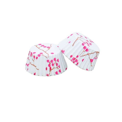 Wholesale high-temperature resistant oil-proof cake paper cups, printed 8 cm cake paper trays, snow beauty muffin cake cups