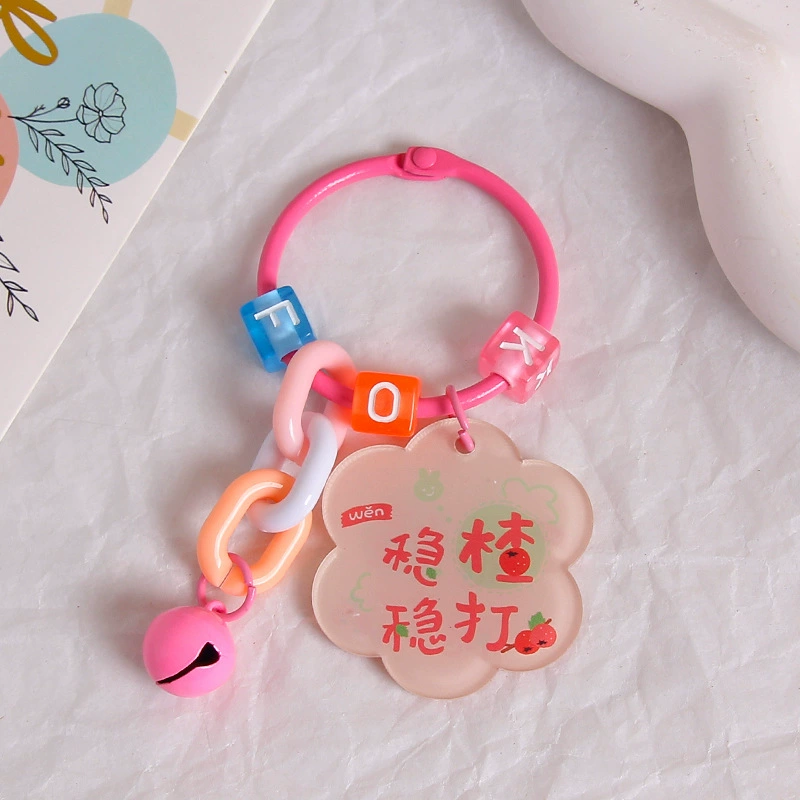 Brand creative acrylic protective amulet, keychain, transparent pendant, bag decoration, decorations