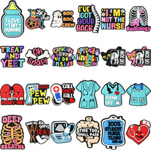 新款医护系列卡通平面饰品配件手机壳胸针diy配饰可爱pvc软胶贴片