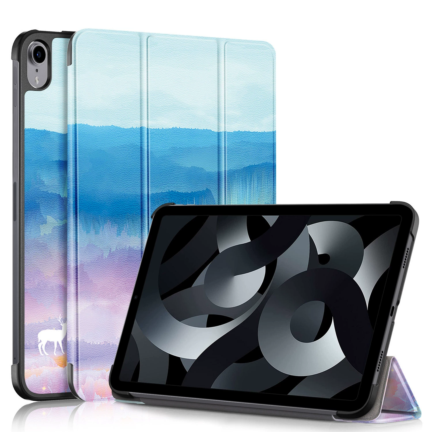 Подходит для iPad 10-го поколения 10.9 2022, плоский защитный чехол, кожаный чехол для iPad 10.9 2022