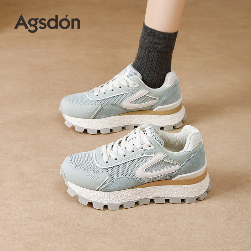 Zapatos de entrenamiento para mujeres 2025 nuevo otoño pequeño hombre azul casuales Gump Daddy zapatos deportivos