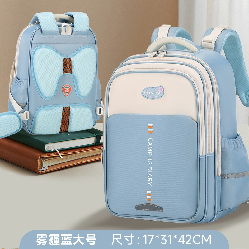 2025 nuevo viento británico de gran capacidad ligera mochila escolar para niños y niñas 1 - 3 - 6 grados mochila