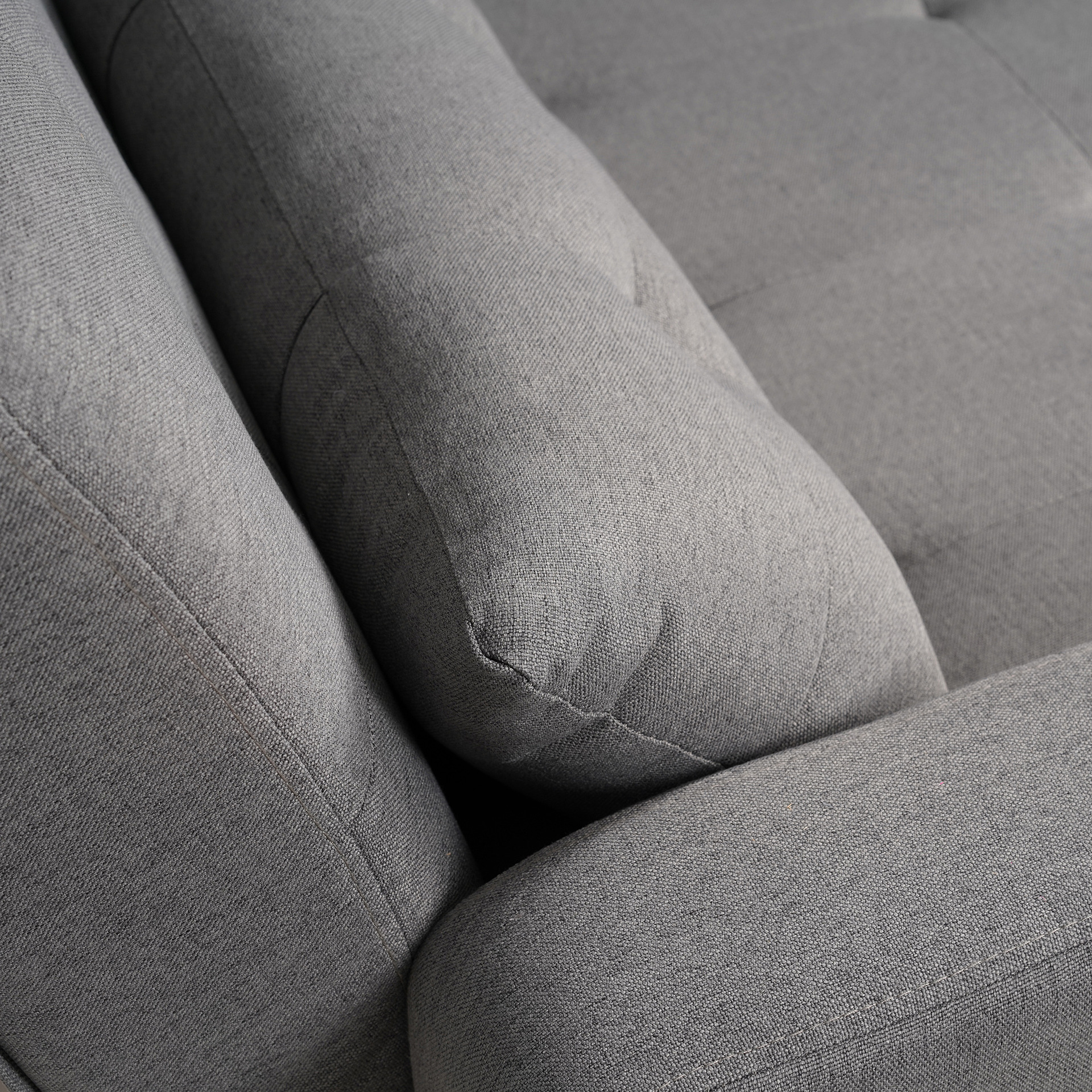 Sofá de tela nórdica de lujo ligero sofá cama
