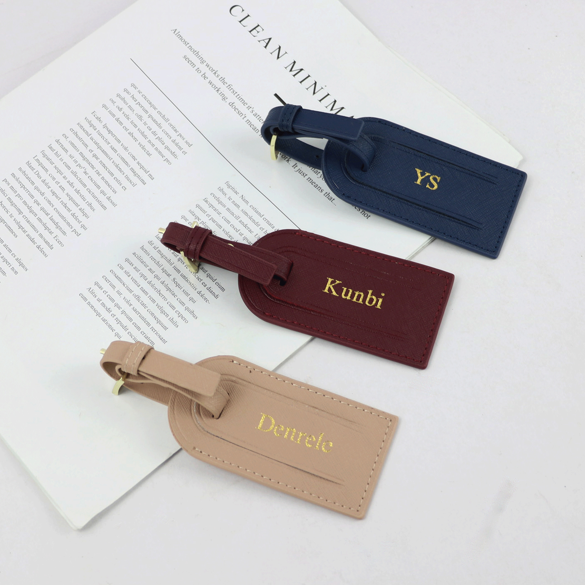 Cross-border PU leather lightweight portable passport holder travel ticket holder multifunctional passport bag luggage tag in stock
