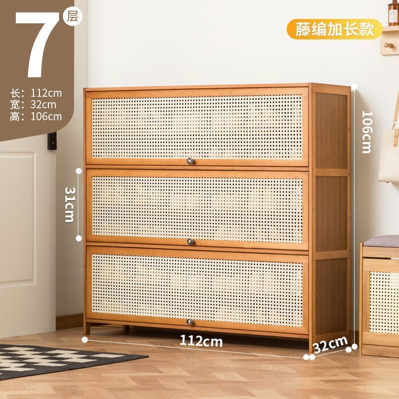 Fábrica directa puerta doméstica almacenamiento interior de gran capacidad ahorrar espacio gabinete de zapatos simple a prueba de polvo dormitorio de alquiler de vivienda