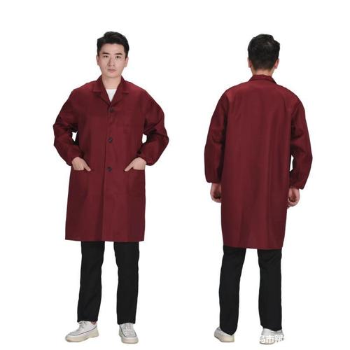Custom-made blue lab coats, long-sleeve workwear, dust-proof coveralls, porter safety uniforms, and long gowns—customizable with printed logos.