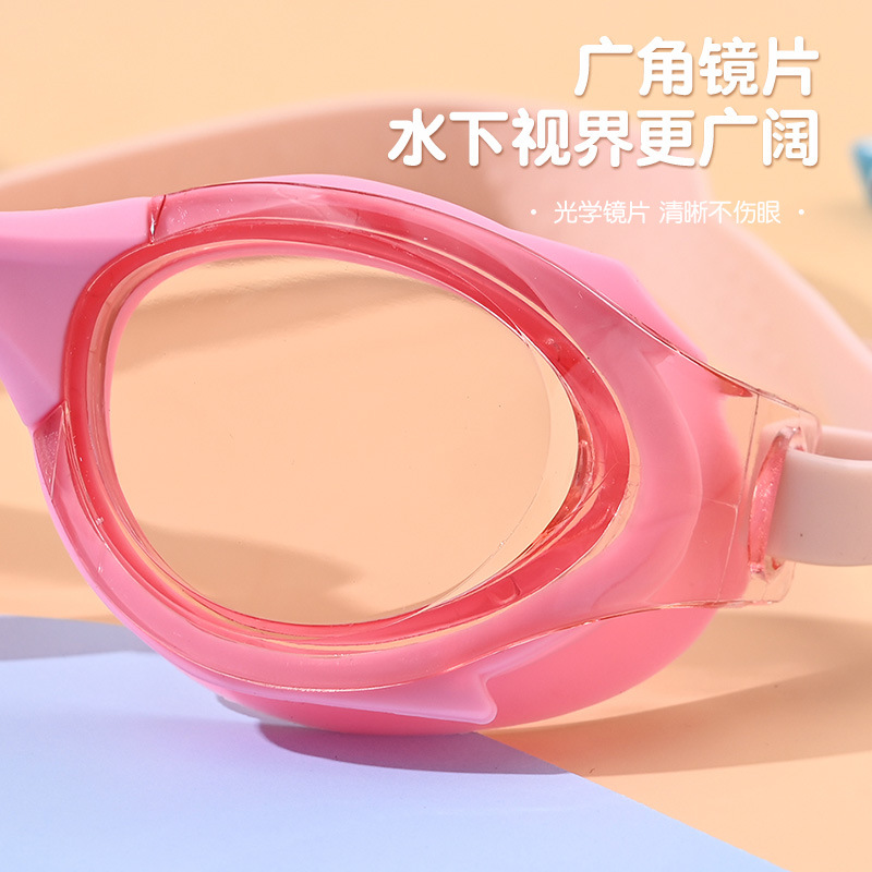 Gafas de Natación Infantiles con Tapones de PC Impermeable Antivaho para Niños