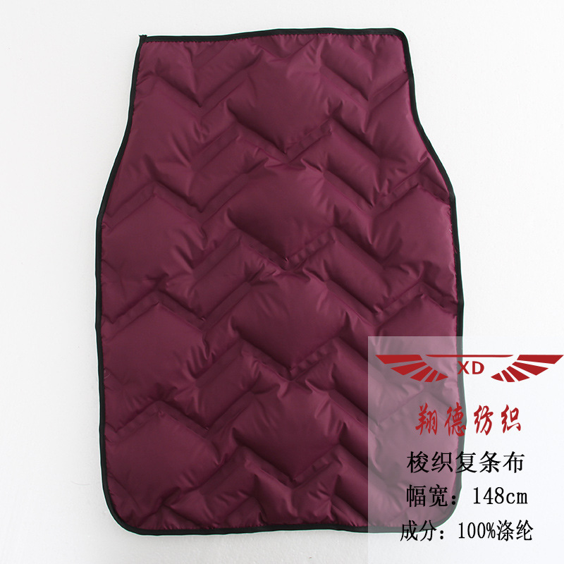 工厂直供羽绒服内胆直充面料通道布胆布无缝双层复条布压胶充绒布