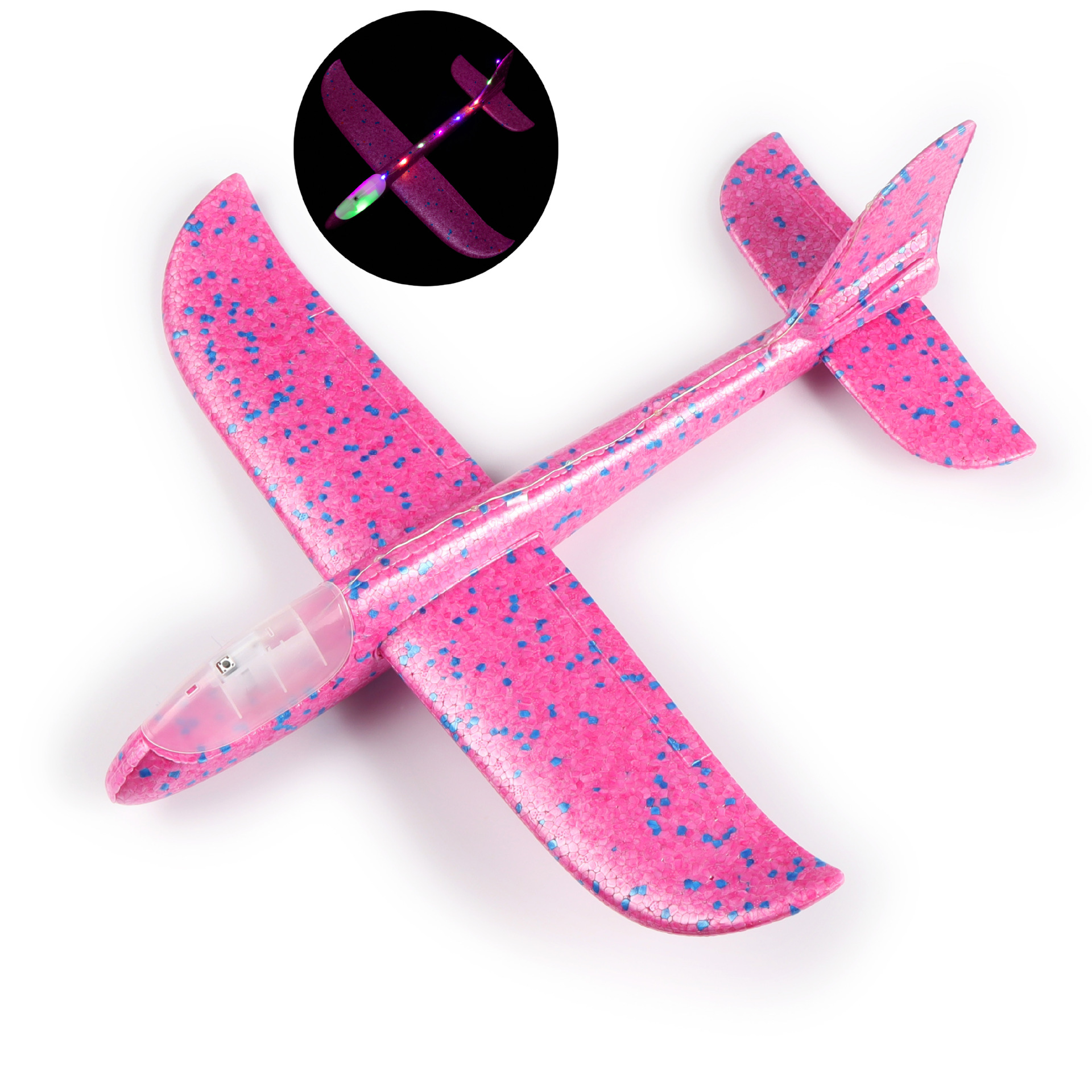 전신등 48cm 손으로 던지는 항공기 (로즈 레드)