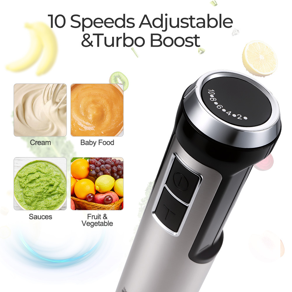 WinningStar hogar transfronterizo estándar británico jugo europeo cocina carne molida multifunción 2 y 1 barra de mezcla de mano