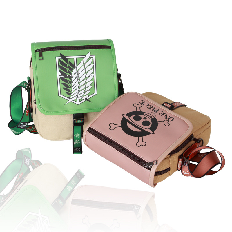 Anime-themed Crossbody Bags: Demon Slayer, Attack on Titan, Naruto, One Piece — Small Crossbody Bags for Students and Casual Use