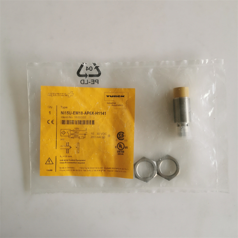 现货原装图尔克接近开关NI15U-EM18-AP6X-H1141不锈钢材质外壳