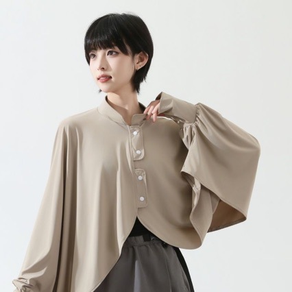 Ropa de protección solar, manga de chal, abrigo para mujeres de verano corto, abrigo delgado para montar ropa de protección solar de hielo UV
