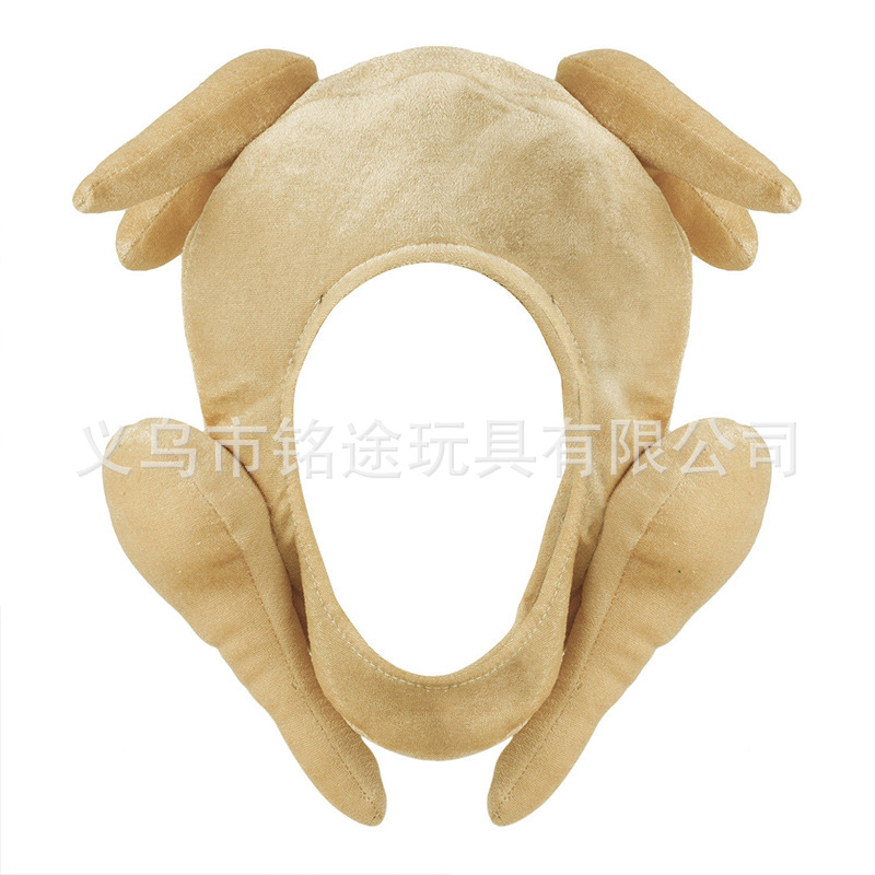 Nueva Acción de Gracias sombrero de pavo de Navidad pollo pierna sombrero de Acción de Gracias sombrero de Halloween sombrero de pavo
