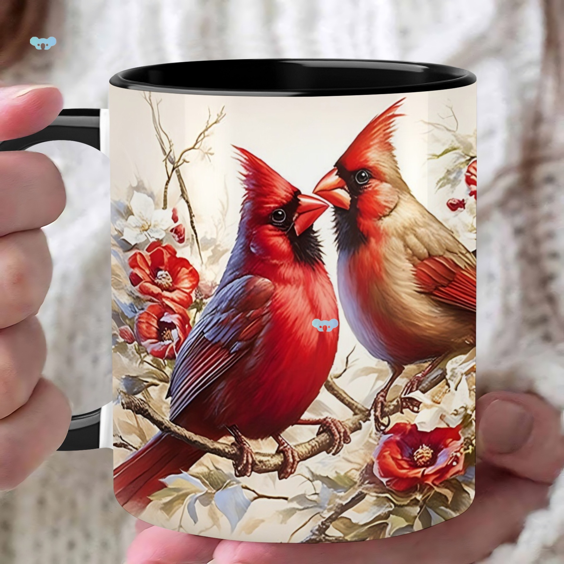 Cardinal Bird Mug 11oz Red Cardinal Bird Mug 1pc Forest跨境|ms