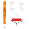 Bag's resin pen golden+red roller cylinder