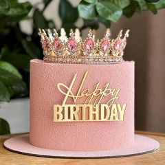 手書き「happy birthday」アクリル製バースデーケーキ飾り、大量割引