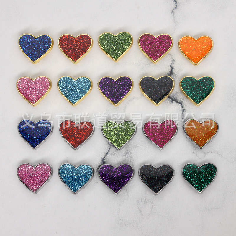 8mm Wear with Glitter Heart Accessories DIY Wrist Strap Key Chain Mobile Phone Chain Jewelry Accessories