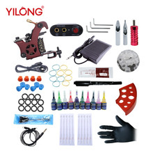 异龙跨境纹身机套装线圈机套装纹身初学者套装工具全套纹身器材